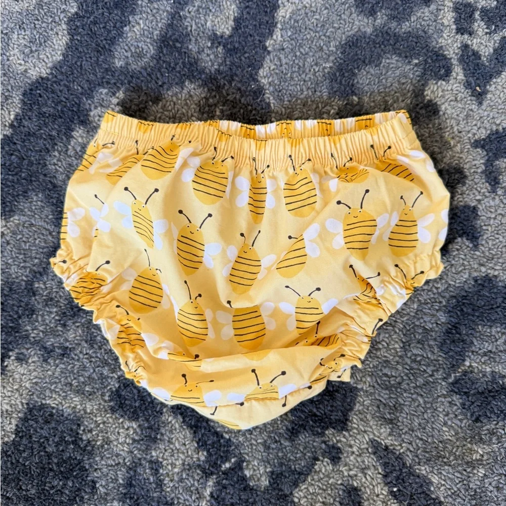 Pottery Barn Kids Yellow Bee Print Diaper Cover